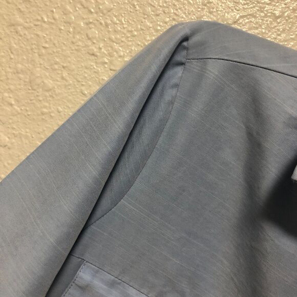 river island womens 14 top blue button up silver buttons large l pockets work tt - Picture 9 of 14